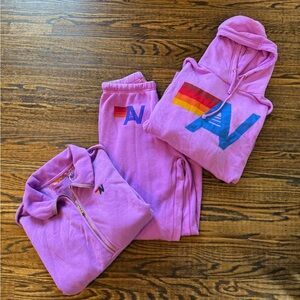 NWT - M/L Pink Aviator Nation Set